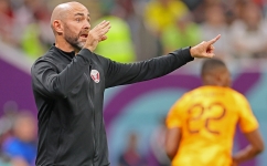 Qatar coach Felix Sanchez: AFP