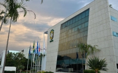 Brazilian Football Confederation headquarter building in Rio de Janeiro, Brazil.