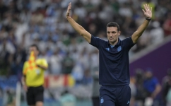 Argentina coach Lionel Scaloni: AFP