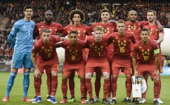The Belgium team: AFP