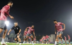 Qatar players train on November 22: QNA