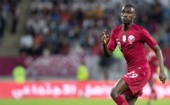 Qatar's national team forward Almoez Ali.