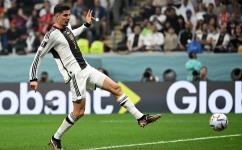 Kai Havertz scores Germany’s third goal against Costa Rica: AFP/Ina Fassbender
