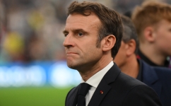 French President Emmanuel Macron: AFP