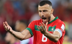 Morocco captain Romain Saiss: AFP