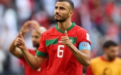 Morocco captain Romain Saiss: AFP