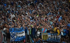 Argentina fans celebrate their semifinal win over Croatia: AFP/Anne-Christine Poujoulat