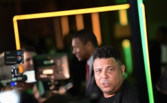 Ronaldo Nazario attends a ceremony organized by the CBF to celebrate the 20th anniversary of Brazil's fifth World Cup title at the Fairmont Hotel in Rio de Janeiro, Brazil, on June 30, 2022. (Photo by MAURO PIMENTEL / AFP)
