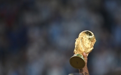 The FIFA World Cup trophy: AFP