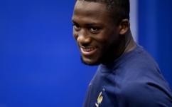 France's defender Ibrahima Konate waits ahead of a press conference at the Al Sadd SC Stadium in Doha on December 7, 2022. (Photo by FRANCK FIFE / AFP)