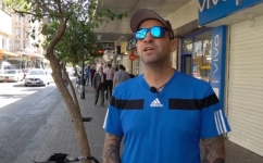 Santiago Sanchez Cogedor left his hometown near Madrid in January, hoping to reach Qatar in time for the World Cup [File: AP Photo]