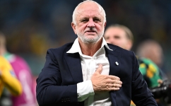 Australia coach Graham Arnold: AFP