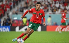 Morocco midfielder Azzedine Ounahi: AFP