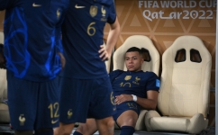 France's Kylian Mbappe reacts after losing in the penalty shoot-out of the Qatar 2022 World Cup final against Argentina at Lusail Stadium in Lusail, north of Doha on December 18, 2022. (Photo by FRANCK FIFE / AFP)