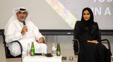 Dr. Hafez Ali Ali, Director of Marketing and Communication and Maryam Al Jassem, Manager of PR and Communication at Msheireb Properties