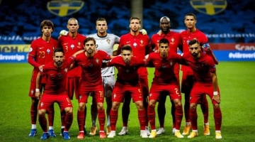 The Portugal team... eager to go.