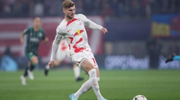 Leipzig's German forward Timo Werner plays the ball during the UEFA Champions League Group F football match RB Leipzig v Celtic FC in Leipzig, eastern Germany on October 5, 2022. (Photo by Ronny Hartmann / AFP)