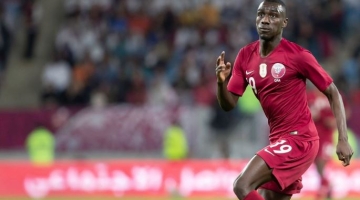 Qatar's national team forward Almoez Ali.