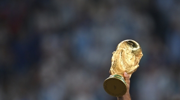 The FIFA World Cup trophy: AFP