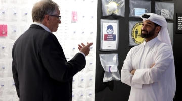 Bill Gates with H.E. Hassan Al Thawadi: SC