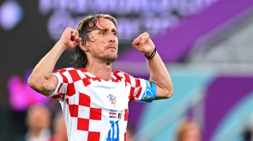 Croatia’s Luka Modric reacts after their match against Belgium: AFP/Gabriel Bouys
