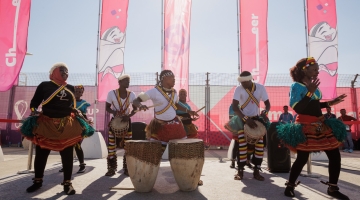 Twegate Dance Troupe, a Ugandan community dance and drumming group, have supported events in Qatar for the past six years.