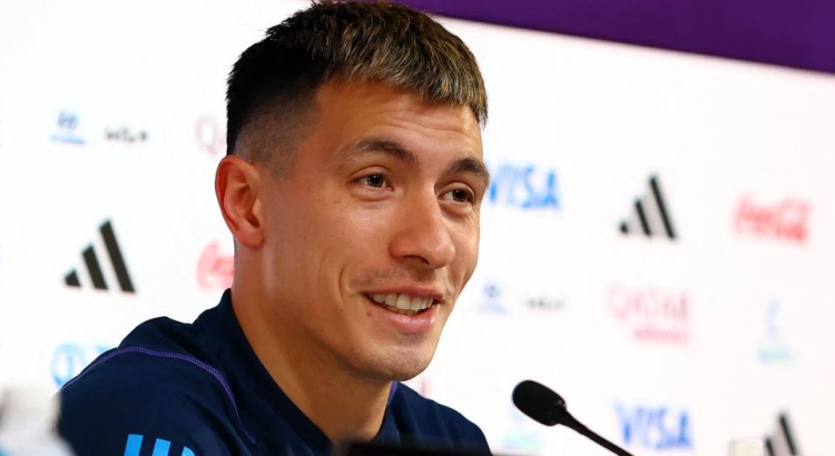 Argentina's Lisandro Martinez during a FIFA World Cup Qatar 2022 press conference at the Main Media Center in Doha on November 29, 2022.  File Photo / Reuters