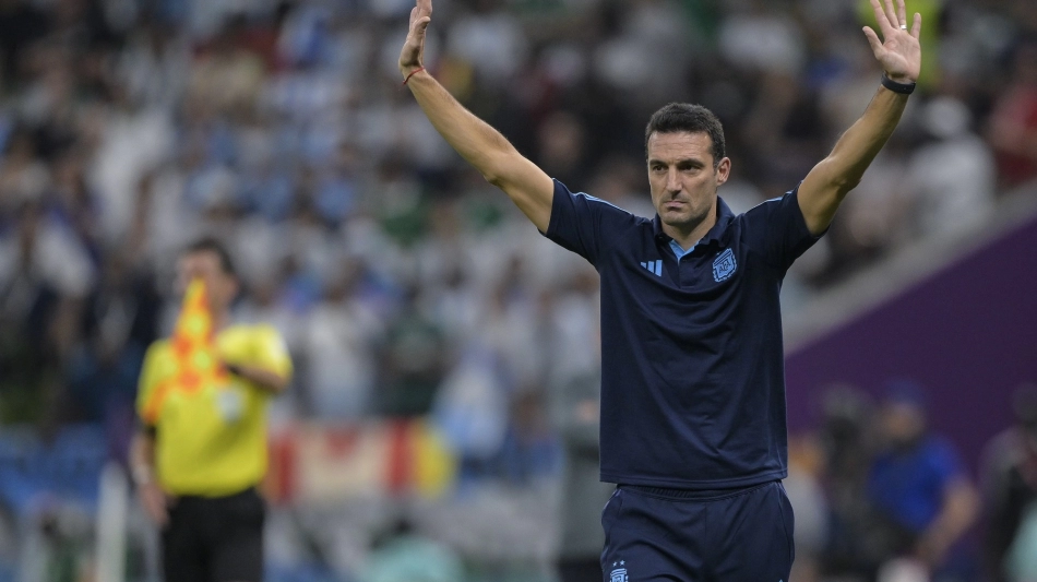 Argentina coach Lionel Scaloni: AFP