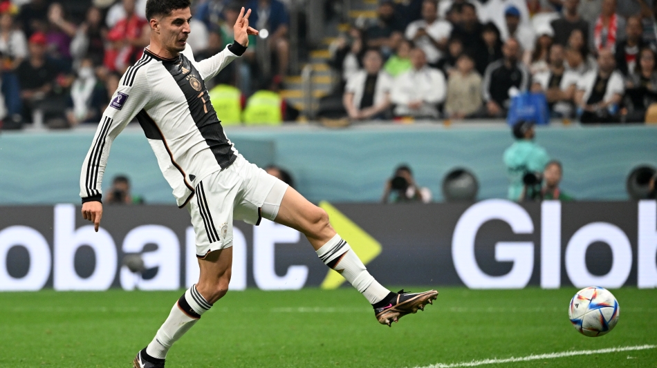 Kai Havertz scores Germany’s third goal against Costa Rica: AFP/Ina Fassbender