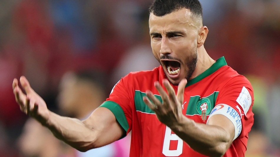 Morocco captain Romain Saiss: AFP