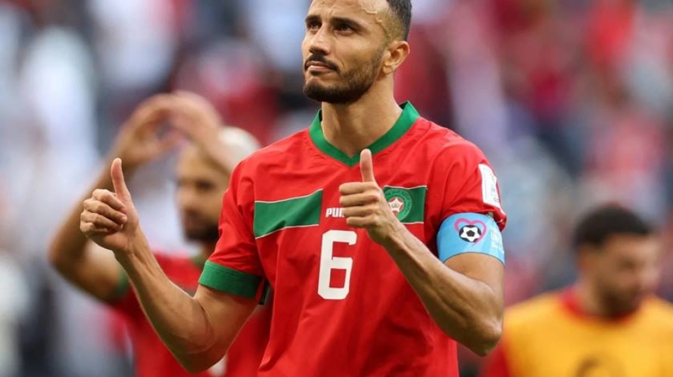 Morocco captain Romain Saiss: AFP