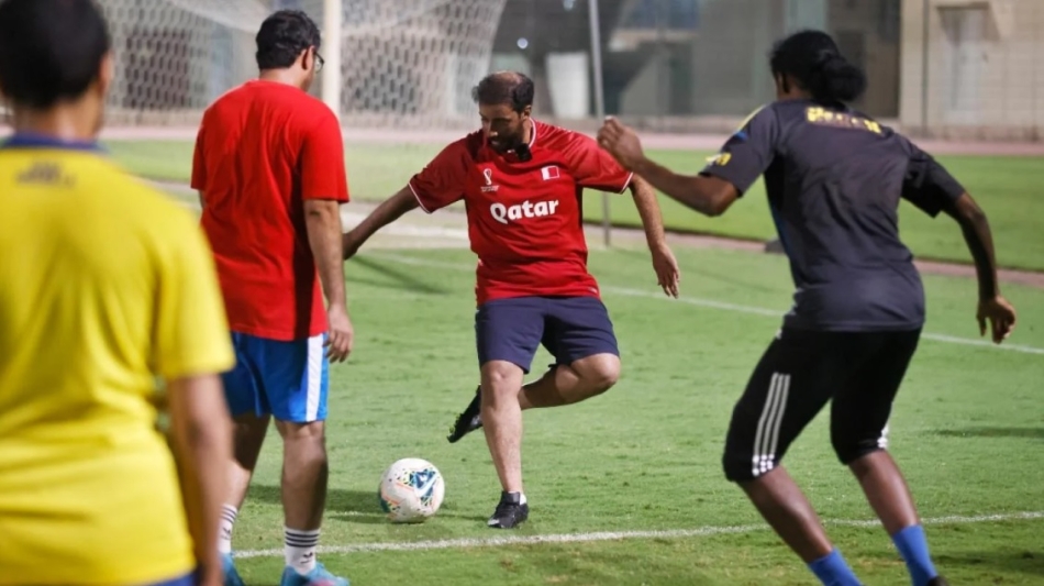 Abdulla Al Qahtani... supporting the World Cup as a protocol volunteer: SC