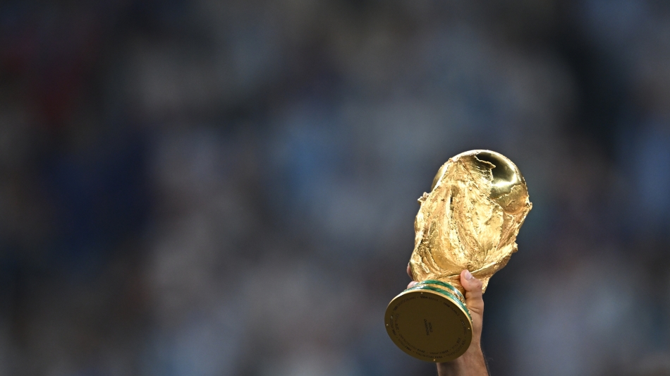 The FIFA World Cup trophy: AFP