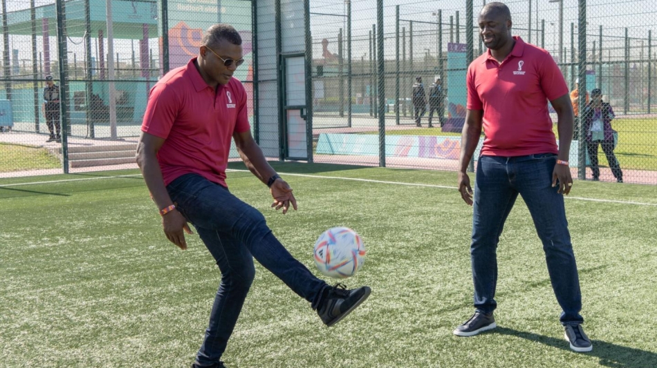 Marcel Desailly, left, and Yaya Toure: SC