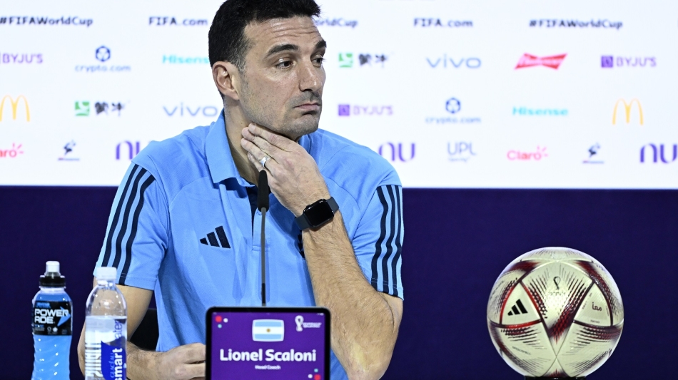Lionel Scaloni: AFP