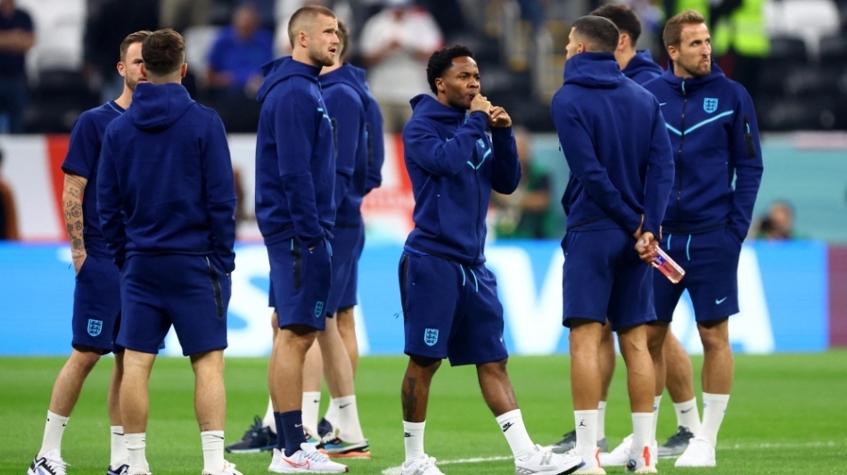 Raheem Sterling is among the substitutes for Three Lions having rejoined the team after returning from an emergency trip to England.
