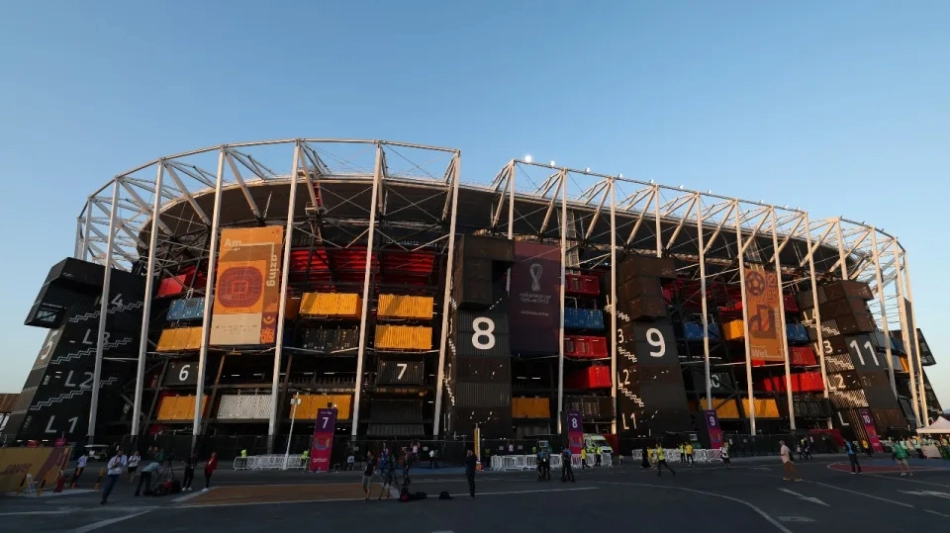 Stadium 974 is the first stadium fans arriving in Qatar see when they land at the airport and travel into central Doha.