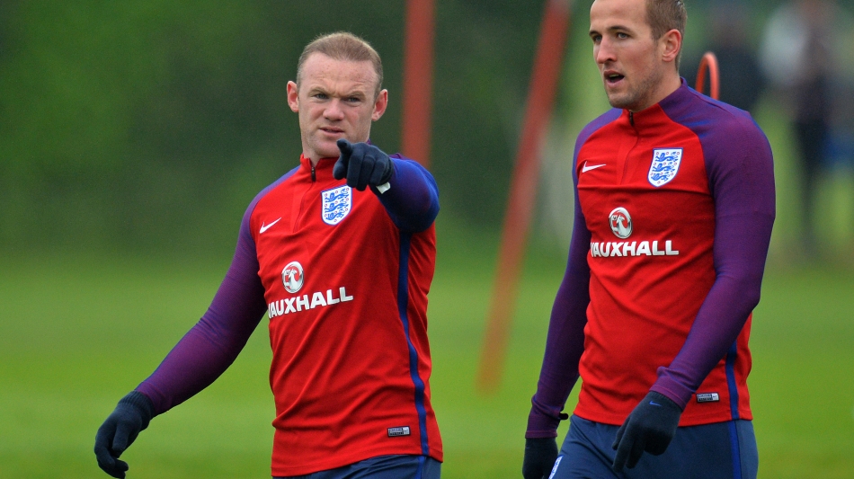 Wayne Rooney, left, and Harry Kane: AFP
