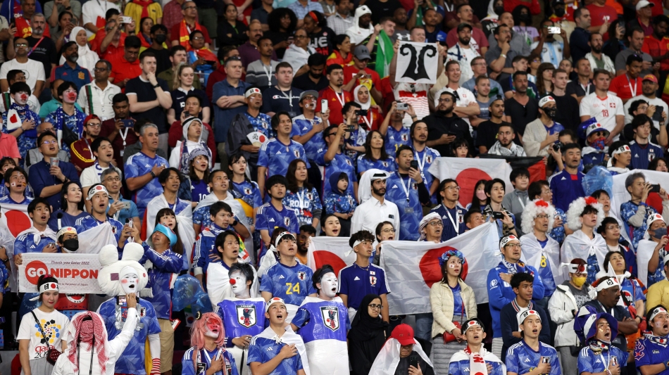 The disappointed Japanese fans: AFP