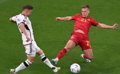 جانب من مباراة إسبانيا وألمانيا