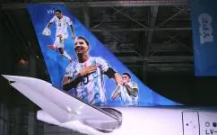 طائرة منتخب الأرجنتين