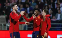 جانب من مباراة إسبانيا والأردن