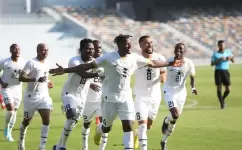 جانب من مباراة غانا وسويسرا