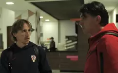 لوكا مودريتش مع مدرب كرواتيا