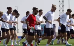 تدريب منتخب الدنمارك "صورة أرشيفية"