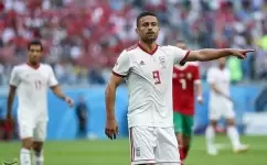 لاعب منتخب إيران أوميد إبراهيمي
