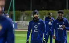 جانب من تدريب منتخب فرنسا