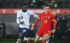 مباراة سابقة بين أمريكا وويلز