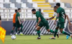 جانب من مباراة السعودية وبنما