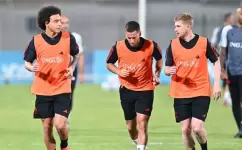 جانب من تدريب منتخب بلجيكا